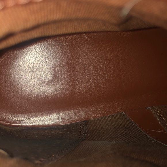 Lauren Ralph Lauren brown leather ankle booties - Picture 4 of 7